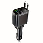 Multi-Port Retractable Car Charger